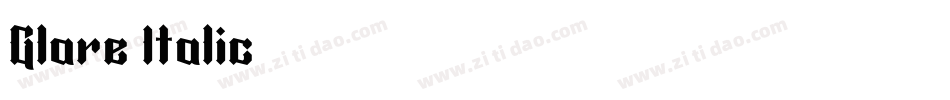 Glare Italic字体转换